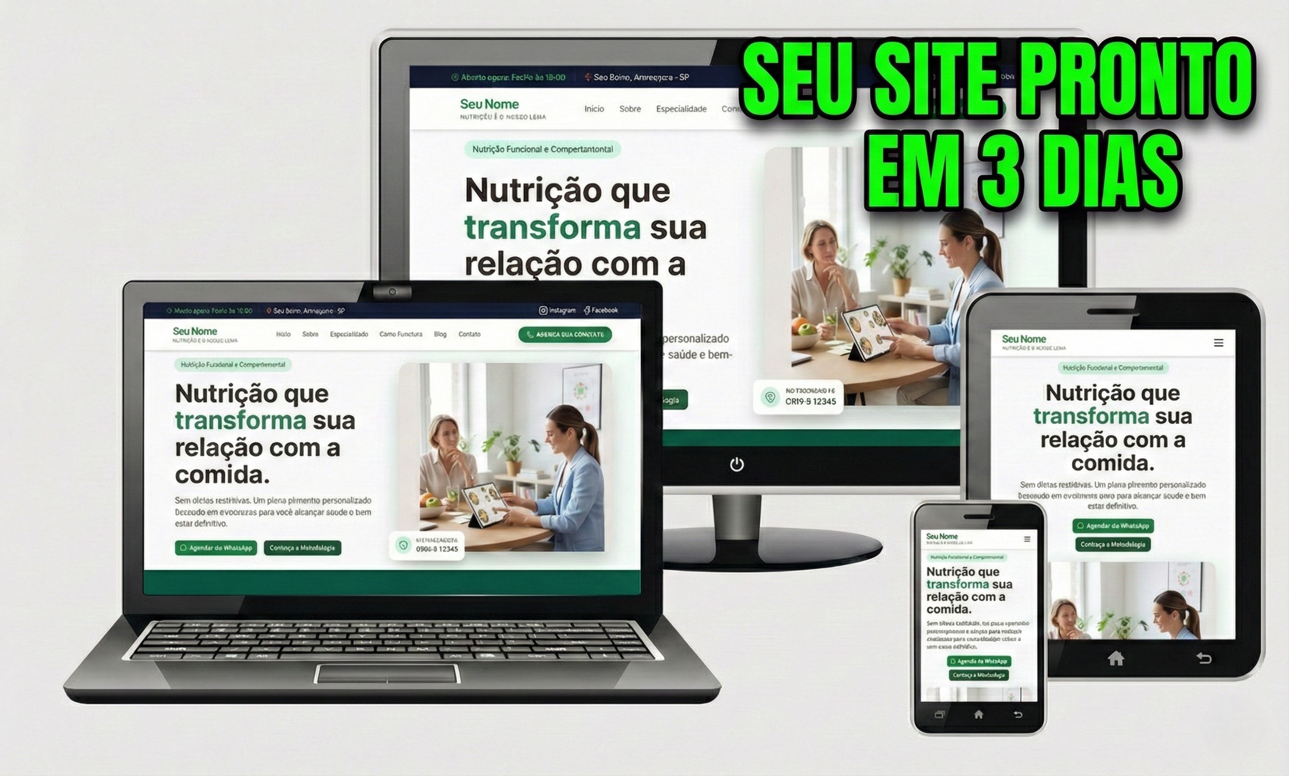 Criação De Site Profissional Para Nutricionistas
