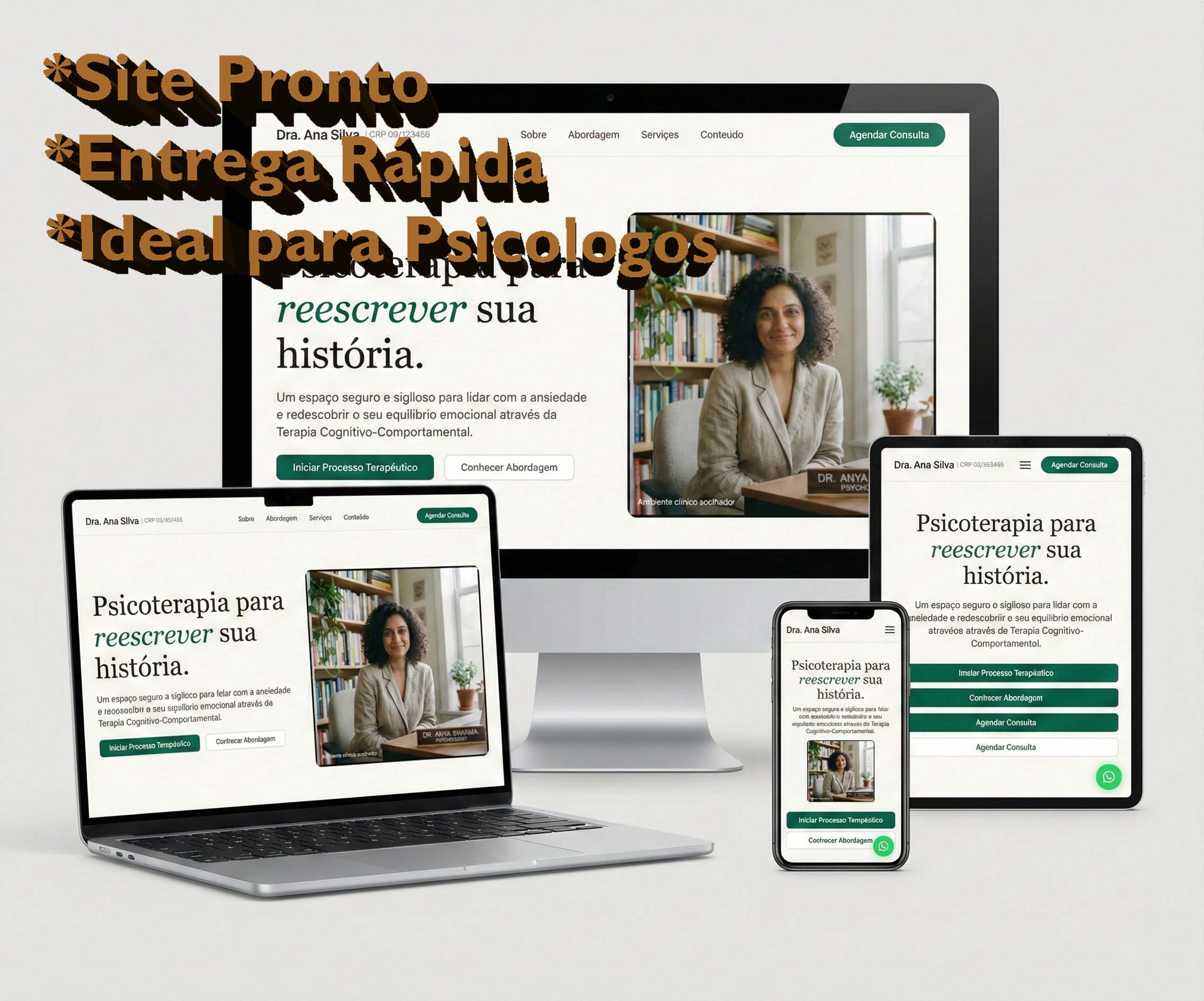 Site Completo Para Psicólogos | Pronto Para Google